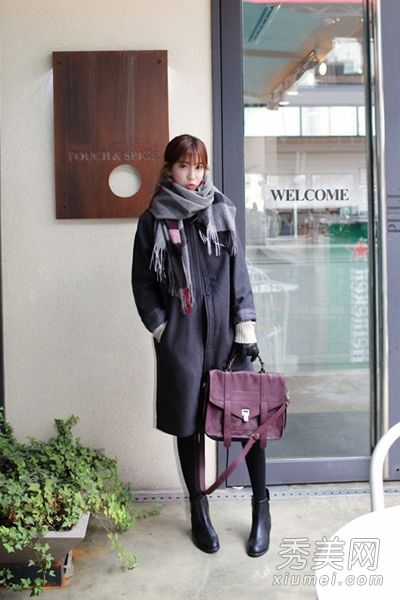 气质长呢子大衣冬季御寒优雅女神范
