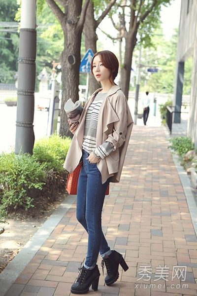 秋季实用紧身牛仔裤8美体修身