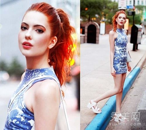 在炎热的夏天,活泼清爽的马尾辫再次流行起来。