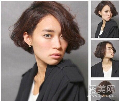 女王时髦的短卷发是最受欢迎的。