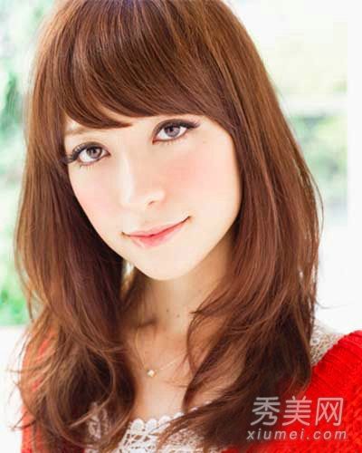 11女生斜刘海发型图片清新最优雅