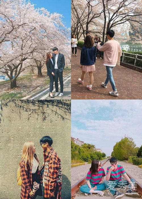 韩国情侣为春夏装扮