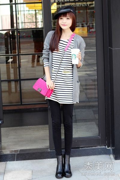 如何将秋装与针织开衫搭配