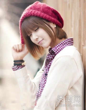 2014流行短发甜美波波秀可爱气质