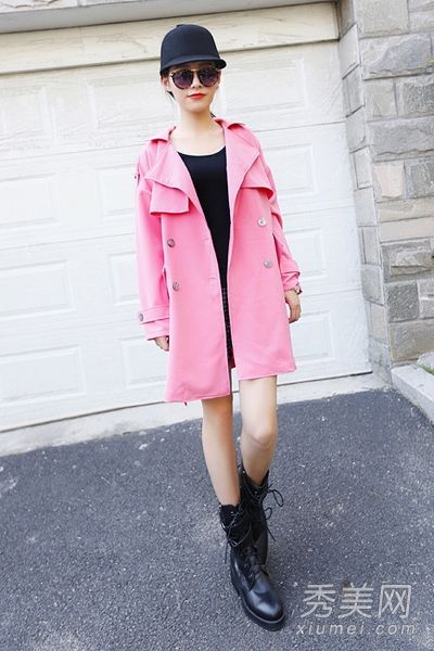 8风衣和连衣裙穿起来优雅女性化