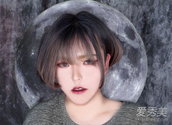 韩国女子剧团酒红妆眼。唇妆艺术家