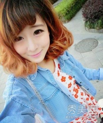 8短发烫发图片2014时尚瘦脸必备