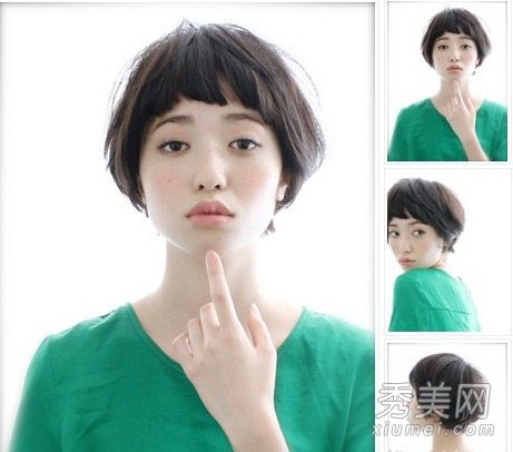 剪短发不悔9发时尚眼睛有气质
