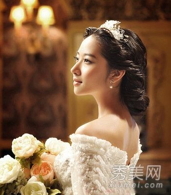 九张韩国新娘发型照片展现不同女孩的气质