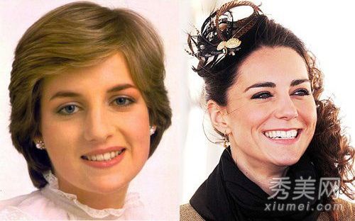 戴安娜与凯特两代英国公主化妆PK