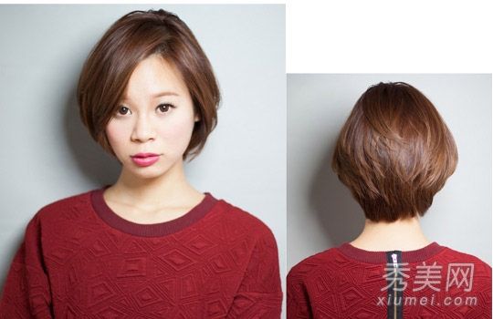 2014流行女孩发型15日本短发瘦脸百搭