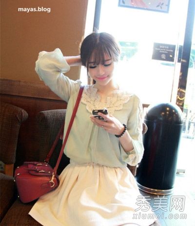 2014年，9个整齐刘海的女孩发型变得更加时尚和美丽。