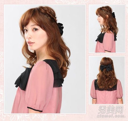 早春的长卷发怎么扎好看的10根头发