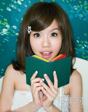 2014年最新的学生短发凸显了新学期的青春时尚。