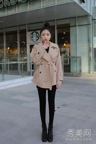 秋季打底裤代替丝袜装饰腿形很高