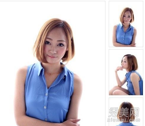 日本系降低年龄短发风格直发清新卷发甜美