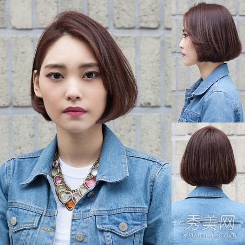 16流行中短发摇头百搭瘦脸最流行