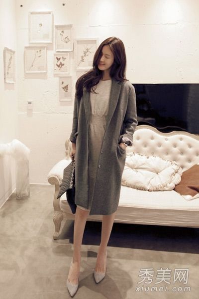 冬季外套时尚搭配穿着优雅的女神气质