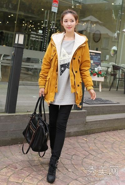 2013秋冬新款棉衣有8种搭配个性。