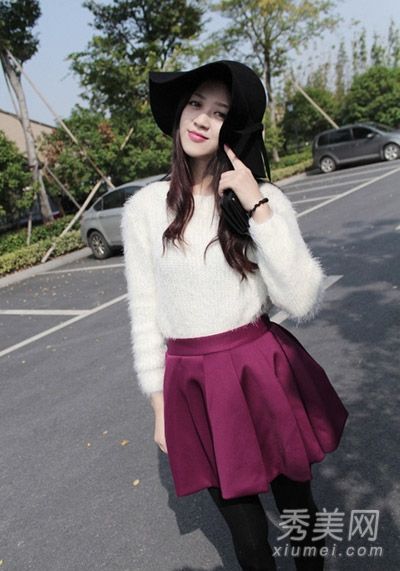 冬暖夏凉的短裙毛衣