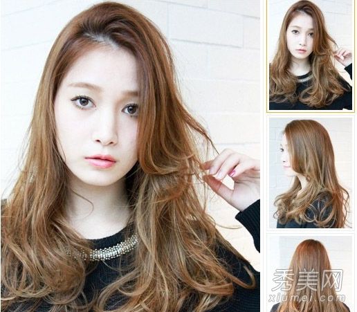 春天浪漫的长卷发女性保存最美的发型