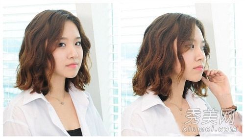 9流行蓬松蛋卷短卷发气质韩女孩