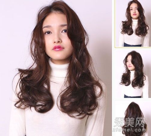 长卷发在春天很流行,这是成熟女性的必备之物。