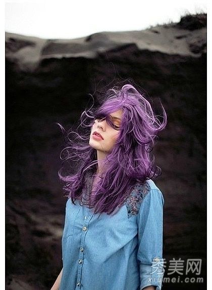 2014流行染发剂神秘紫色染发剂杀死眼球