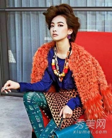 2012年宋茜秋冬橙色化妆品的流行趋势