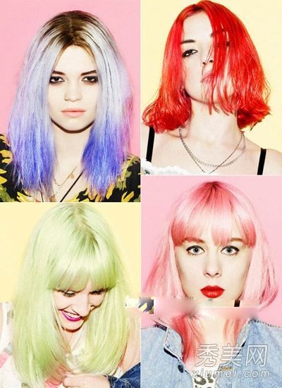春天怎能不贪恋?前卫的糖果发色是最受欢迎的
