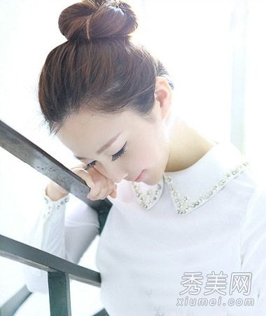 如何绑肉丸头是最清爽可爱的。9种领结非常受欢迎。