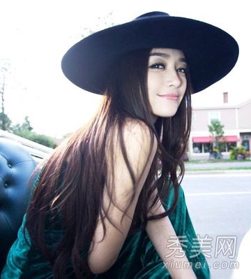 2014年,最新的女孩发型,长发和春天女神范