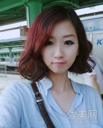 韩国短发蛋卷打造可爱气质