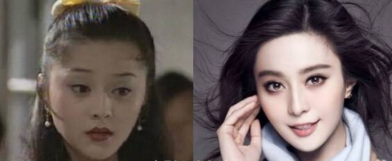 范冰冰、、赵展示不同脸型及眉形搭配