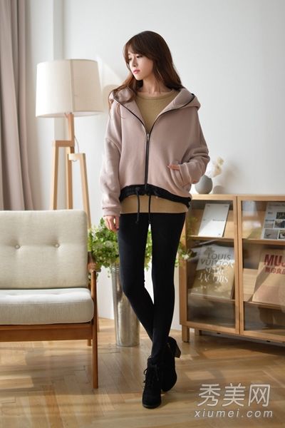 韩帆的连帽衫组合和搭配固定秋冬季节搭配