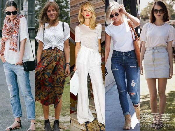 衣柜里不能没有白色t恤，你永远不会有太多。