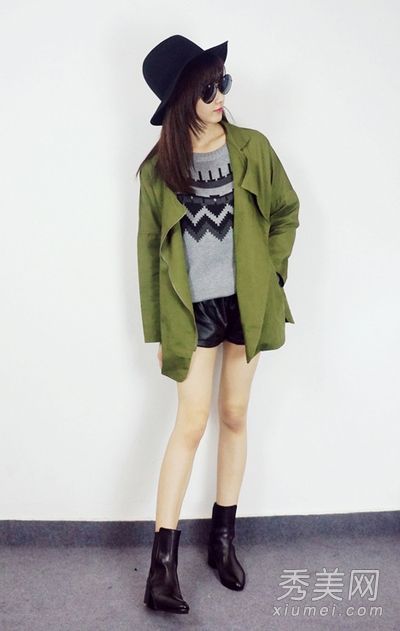 休闲风衣外套时尚搭配潇洒风格