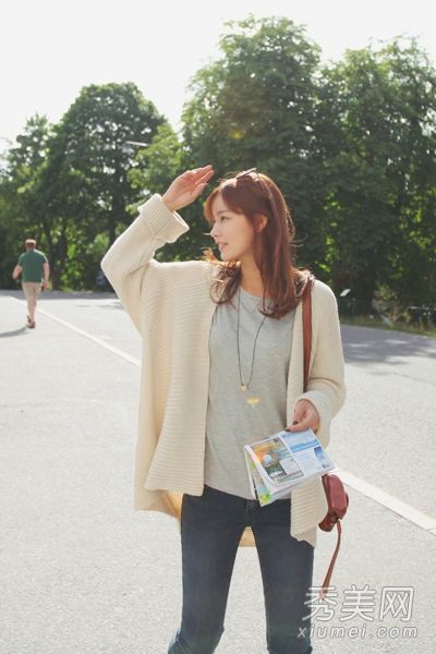 深秋保暖毛衣外套8款混搭秀清新