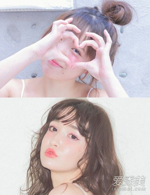 花瓣染色的嘴唇暂时在日本慢慢流行爱心嘴唇