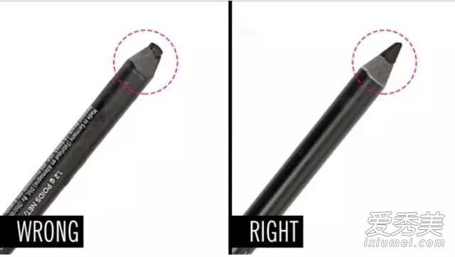 在画眼线笔时，经常会犯四个错误。不要用眼线画眼线。