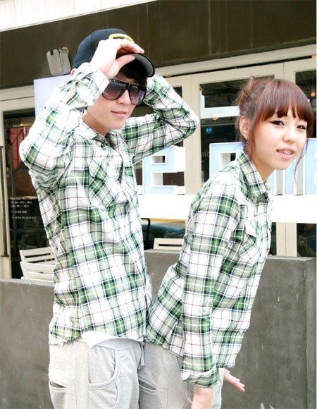 韩国情侣秋装糖果