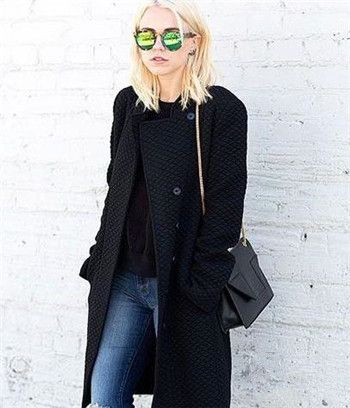 如何打造一件黑色外套,成为冬天最酷的女孩