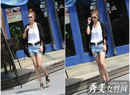 潮人混合搭配迷人的蝙蝠装衬衫，彰显女性品味