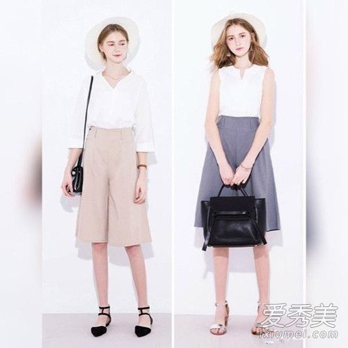 宽腿裤在秋天可以穿！这种搭配是对的