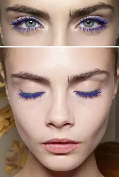 “彩色睫毛”，2016年最时尚的化妆品