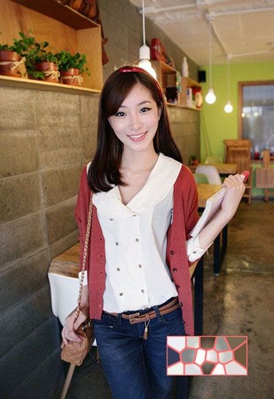 百搭开衫甜美不腻中秋节快乐节日