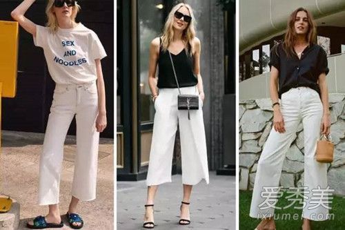 白色打底裤配什么外套？夏季打底裤配图片