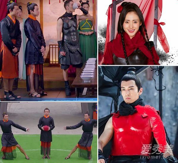 中国戏剧《郑爽宝贝杨幂》中的任磊化妆和头发造型都放下了枪。