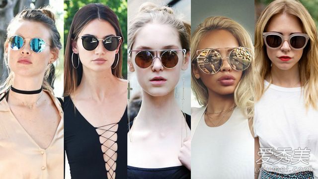 一秒钟创造明星的感觉。选择合适的太阳镜会让你顺风行走。