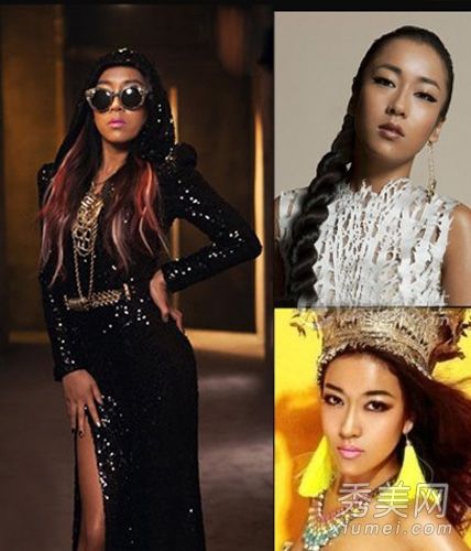 夏季展示黑色MM粉色唇妆